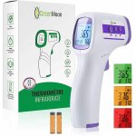 Thermom�tre frontal thermometre adulte infrarouge, thermometre sans contact, �cran lcd, fonction m�moire, ...