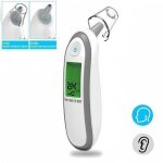 Thermom�tre frontal et auriculaire infrarouge affichage num�rique m�dical professionnel b�b� enfant mesure ...