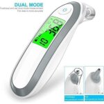 Thermom�tre frontal et auriculaire infrarouge, thermom�tre auriculaire num�rique m�dical professionnel ...