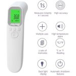 - thermom�tre frontal, mesure frontale, lecture code couleur, lcd, alerte fi�vre, fonction m�moire