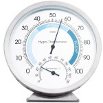 Thermom�tre hygrometer indoor analog - humidim�tre et thermom�tre d'ambiance en acier inoxydable de haute ...