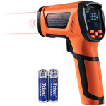 Thermometre infrarouge double laser 50:1 pistolet de temperature sans contact - 40�c1500�c portable emissivite ...