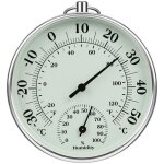 Thermom�tre d'int�rieur et d'ext�rieur 10 cm avec thermom�tre d'humidit� � l'int�rieur et � l'ext�rieur ...