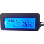 Thermometre interieur exterieur pour voiture 12v thermomtre numrique thermomtre de voiture rtro - clairage ...