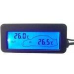 Thermometre interieur exterieur pour voiture dc12v thermom�tre num�rique thermom�tre de voiture r�tro ...
