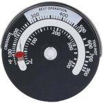 Thermom�tre magn�tique pour po�le 0 - 500? cadran jauge de thermom�tre de haute pr�cision compteur de ...