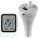 Thermometre piscine, thermom�tre de piscine sans fil �tanche ip68, thermom�tre piscine flottant sans ...