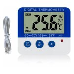 Thermometre refrigerateur numerique avec alarme et max temperature minimale facile a lire lcd numerique ...