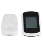 Thermom�tre sans fil �metteur r�cepteur m�tre de temp�rature int�rieure et ext�rieure pour bureau � domicile ...