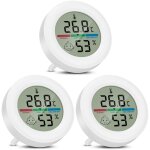 Thermom�tre pour terrarium, mini thermom�tre - hygrom�tre num�rique, mesureur de temp�rature et d'humidit� ...