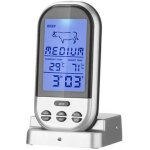 Thermom�tres � viande sans fil lcd, sonde num�rique � distance, bbq gril thermom�tre de cuisine, four ...