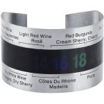 Thermom�tre � vin - thermom�tre � vin lcd en acier inoxydable - bouteille de bi�re - vins rouges - bracelet ...