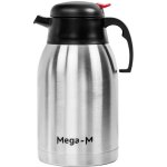 Thermos en acier inoxydable avec bouton poussoir mega - m 1, 5 l n