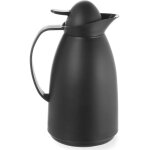 Thermos avec insert en verre pour caf� et th�, capacit� noire. 1l hendi 449608