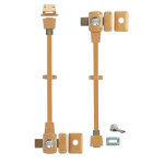 Thirard - lot de 2 verrous � bouton mirage 6 pour porte d'entr�e, cyl. 45mm, tringles 2 pts en acier, ...