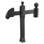 Thirard - arr�t de porte � sceller, � bascule, acier, 310mm, noir