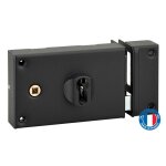 Thirard - boitier de serrure horizontale en applique double entr�e � fouillot pour portail, droite, axe ...