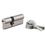 Cylindre de serrure double entrée trafic 6, 30x50mm, nickel, anti - arrachement, anti - perçage, 5 clés ... Cylindre de serrure double entrée trafic 6, 30x50mm, nickel, anti - arrachement, anti - perçage, 5 clés ...