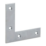 Equerre de fentre pour porte, 80x80x20mm, bouts carrs, acier zingu - thirard