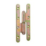 Paumelle de paris porte d'entrée / d'intérieur, 140x55mm, acier, gauche - thirard Paumelle de paris porte d'entrée / d'intérieur, 140x55mm, acier, gauche - thirard