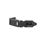 Porte cadenas en acier laqu noir 120mm.