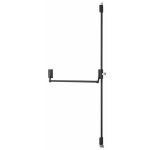 Serrure anti - panique d - cross pour porte d'entr�e 1150mm max, 2 / 3 pts haut et bas, r�versible, noir ...