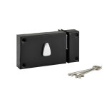 Thirard - serrure horizontale en applique 6 gorges � cl� pour porte de cave, p�ne seul, droite, axe 64mm, ...
