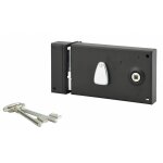 Thirard - serrure horizontale en applique � cl� � fouillot pour portail, gauche, axe 58mm, 82x140mm, ...