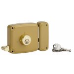 Thirard - serrure horizontale en applique double entr�e � tirage pour porte d'entr�e, droite, 100x94mm, ...