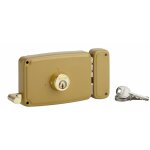 Thirard - serrure horizontale en applique double entr�e � tirage pour porte d'entr�e, droite, 140x94mm, ...