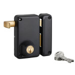 Thirard - serrure verticale en applique double entre  tirage pour porte d'entre, droite, axe 45mm, ...