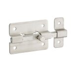 Targette p�ne plat pour porte d'ameublement, 50mm, inox - thirard