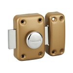 Thirard - verrou  bouton apache pour porte intrieure, acier, poxy or
