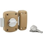 Thirard verrou corvette bouton / cylindre, 45 mm, bronze