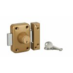 Thirard - verrou double entr�e apache pour huisserie m�tallique, cylindre 45mm, acier, 3 cl�s, �poxy ...