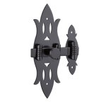 Thirard - verrou de meuble rustique, 40x130mm, fer noir