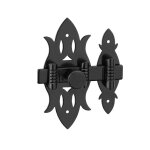 Thirard - verrou de meuble rustique, 40x90mm, fer noir
