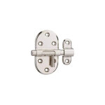Thirard - verrou pour porte de meuble targette nickel�e 35 mm