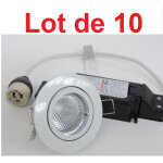 Thorn - lot de 10 spot iodure 35w orientable blanc � 82mm lampe cmh 4000k 2200lm gx10 variable ballast ...