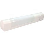 Tibelec - applique led + prise blanc 7w, 500 lm, ip21, 4000k, interrupteur on / off, bornier intgr, ...