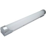 Tibelec - r�glette led argent 10w, 950 lumens, ip44, 3000 - 4000 - 6500k, bornier de connexion int�gr�, ...