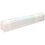 Tibelec - applique sans tube + prise blanc 13w max, ip21, interrupteur on / off, culot s19, bornier intgr ...