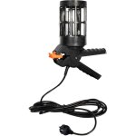 Tibelec - baladeuse filaire  pince noire e27 livre sans ampoule 15w max, cble long. 5m, garantie 3 ...