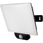 Projecteur led noir 80w, 6770 lumens, ip44, 4000k, d�tecteur de mouvement, �clairage �cran 100%, fixation ...