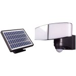 Projecteur solaire led noir 2 ttes orientables, 10w, 685 lumens, ip44, 4000k blanc - neutre, dtecteur ...