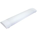 Tibelec - r�glette led blanche, 25w, 2400 lumens, 4000k blanc - neutre, bornier de connexion int�gr�, ...
