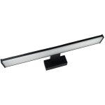 Tibelec - r�glette miroir led noir 8w, 650 lumens, ip44, 4000k, bornier de connexion int�gr�, garantie ...