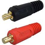 Tig c�ble de soudage panneau connecteur prise dkj25 - 35 - 50 - 70amp dinse raccord rapide 2 pi�ces