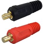 Tig c�ble de soudage panneau connecteur prise dkj25 - 35 - 50 - 70amp dinse raccord rapide 2 pi�ces