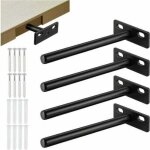 Tigrezy - 4pcs support d'étagère flottante, support d'étagère invisible en métal, support d? Étagère ... Tigrezy - 4pcs support d'étagère flottante, support d'étagère invisible en métal, support d? Étagère ...